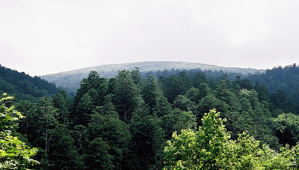 Mutsu-Hiuchidake is the northernmost volcano on the island of Honshu and is seen here from the NW. The volcano is Pleistocene with dated activity during an interval ranging from about 700,000 to 50,000 years ago, although fumaroles remain active. Copyrighted photo by Hideaki Hatano, 2005 (Japanese Quaternary Volcanoes database, RIODB, http://riodb02.ibase.aist.go.jp/strata/VOL_JP/EN/index.htm and Geol Surv Japan, AIST, http://www.gsj.jp/).